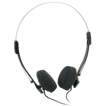 Parts Express Mini Stereo Lightweight Headphones with 4 ft. Cord