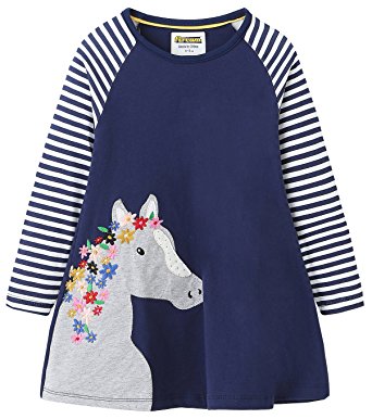 Fiream Girls Cotton Long Sleeve Dress