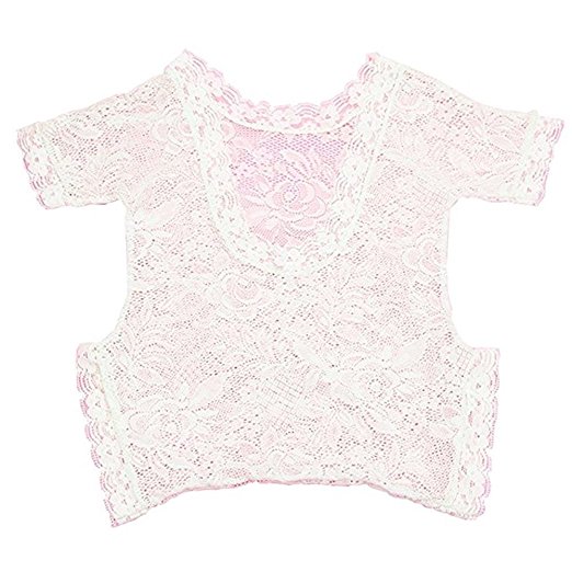 Udobuy Soft Infant Baby Girl Lace Romper Sunsuit Bodysuit Newborn Photo Props