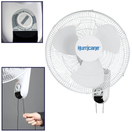 Hurricane Classic 16-Inch Wall Mount Oscillating Fan