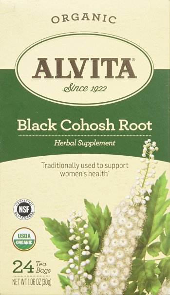 Alvita Organic Black Cohosh Tea Bags, 24 Count