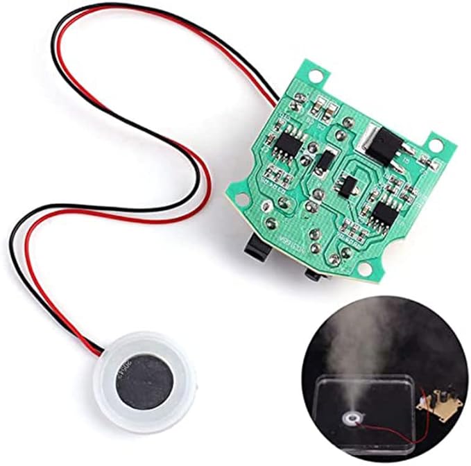 2 Pack Ultrasonic Atomization Maker 20mm 113KHz Mist Atomizer DIY Humidifier with PCB 3.7-12V