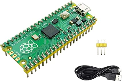 waveshare Pre-soldered Raspberry Pi Pico Microcontroller Development Board with Header ,Based on RP2040 Chip, Flexible Clock Running up to 133 MHz,Dual-core Arm Cortex M0  Processor