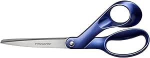 Fiskars Ciseaux Universels de Designer, droitier, longueur : 21 cm, lames en acier inoxydable, Blue Expanse, Explore, 1066458