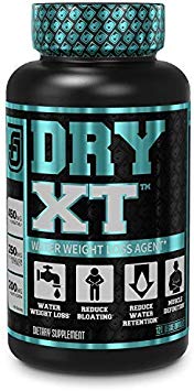 Dry-XT Water Weight Loss Diuretic Pills - Natural Supplement for Reducing Water Retention & Bloating Relief w/Dandelion Root Extract, Potassium, 7 More Powerful Ingredients - 120 Veggie Capsules