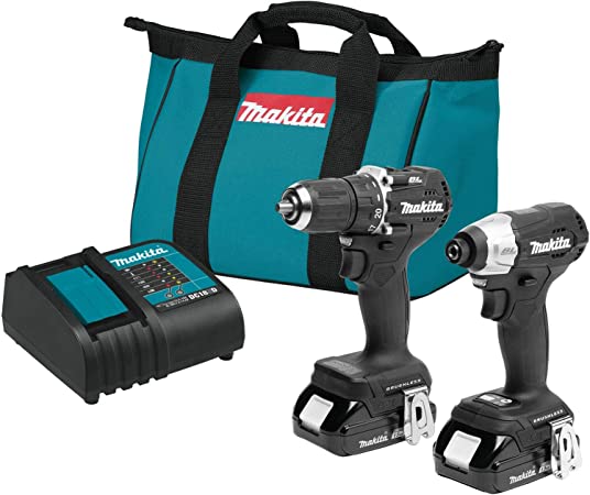 Makita CX203SYB 18V LXT® Lithium-Ion Sub-Compact Brushless Cordless 2-Pc. Combo Kit (1.5Ah)