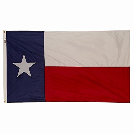 4' x 6' 4x6 FT Sewn Texas Flag SolarMax Nylon Lone Star State WindStrong®