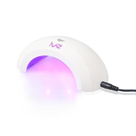 MelodySusie® 6W LED Nail Dryer - LED Nail Lamp for Curing LED Gel Nail Polish, Violetilac Mini and Portable Nail Dryer for Nail Art at Home (White)