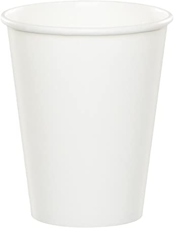 Creative Converting Celebrations 96-Count 9 oz. Hot/Cold Cups, White - 710242