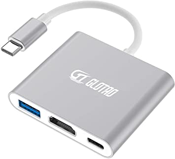 USB C to HDMI Adapter, Digital AV Multiport Adapter, USB 3.1 Type C Adapter Hub to HDMI with 4K HDMI Output, USB 3.0 Port and USB-C Charging Port, Compatible for MacBook Pro, MacBook Air 2020