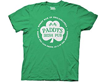 Ripple Junction Its Always Sunny in Philadelphia Paddys Pub Shamrock Adult T-shirt