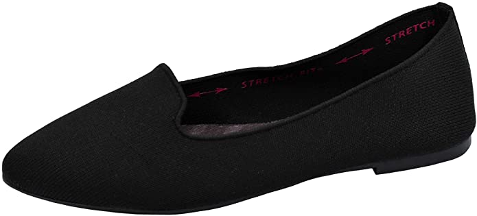 Skechers Women's Cleo - Sherlock - Engineered Knit Loafer Skimmer Ballet Flat