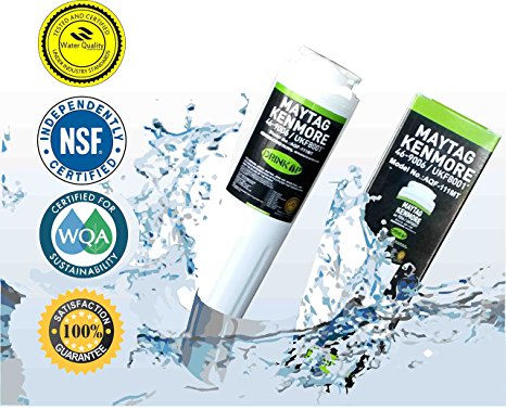2 -Pack Maytag Refrigerator Water Filters 2-Pack UKF8001 - Pur Compatible - Replacement for Maytag UKF8001, UKF8001AXX, EDR4RXD1, Whirlpool 4396395, Puriclean II, Kenmore 9006 - Maytag Fridge Filter