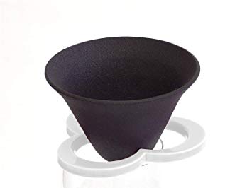 Reusable Japanese Ceramic Filter Coffee Dripper, White