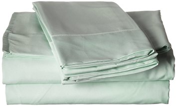 Cathay Home 90GSM Solid Sheet Set, King, Mint