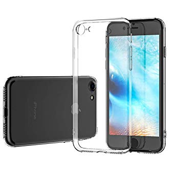 Phone Case, NganHing Shock-Resistant Case Compatible with iPhone 7 iPhone 8 Case Scratch-Resistant TPU Gel Bumper Soft Silicone Transparent Clear Back Case