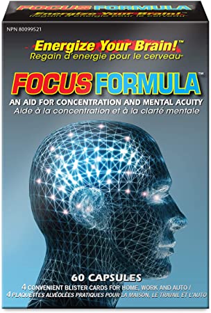 Nu-Life Focus Formula Mental Acuity Formula, 60-Count Boxes