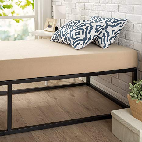 Zinus Modern Studio 14 Inch Platforma Bed Frame / Cot Size / 30" x 74.5" / Mattress Foundation with Wood Slat Support, Narrow Twin