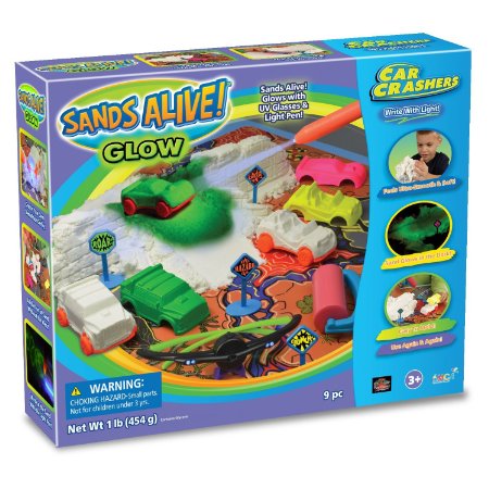 Sands Alive Glow Sand Car Crashers Kit