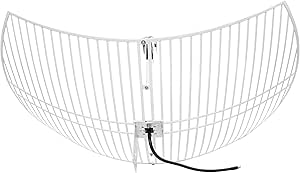 Nooelec Satellite Mesh Antenna Bundle for Inmarsat, Iridium, & Hydrogen Line Applications. 20dBi Parabolic Antenna w/ 1.4GHz Center Frequency, 300MHz  Bandwidth. LMR400 SMA Feed Cable & Mounting Kit