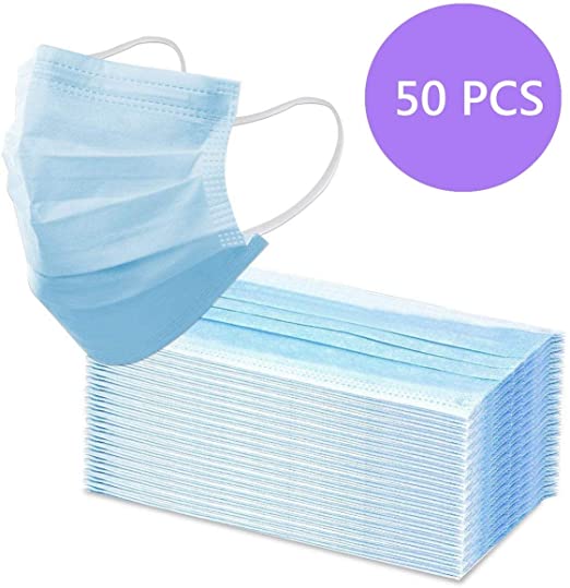 Protection Mask 3-Ply - Pack of (50) - UK Stock (Only sold by iventure)