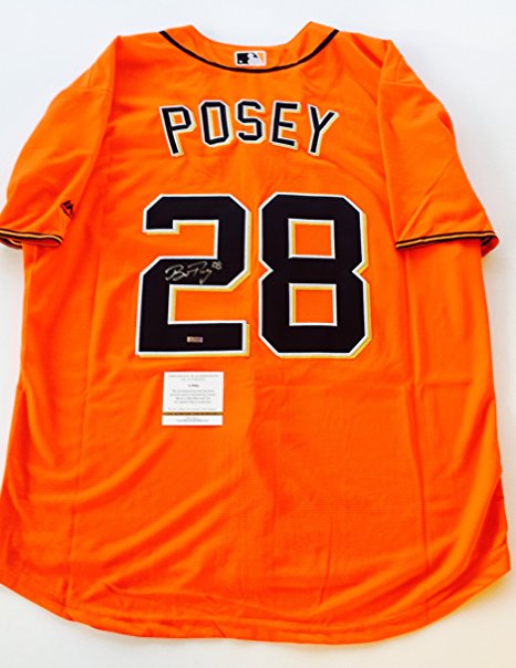 Giants Buster Posey Signed MLB Jersey LSC Authentic COA