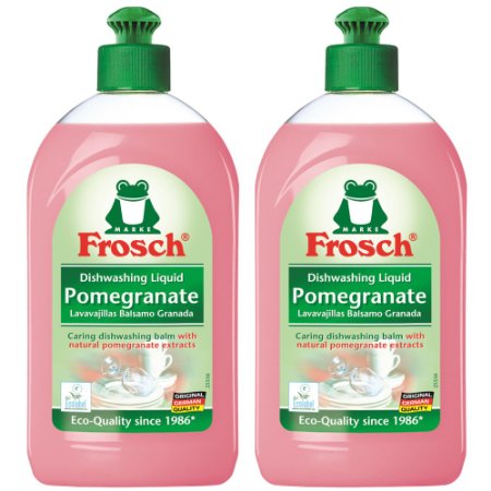 Frosch Natural Pomegranate Liquid Hand Dish Washing Soap, 500 ml (Pack of 2)