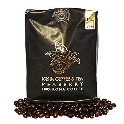 Peaberry (1-14oz Bag) - 100% Kona Coffee : FIRST PLACE WINNER 2018 Kona Coffee Cultural Festival’s Crown Division • Single Estate • 2-Day FedEx