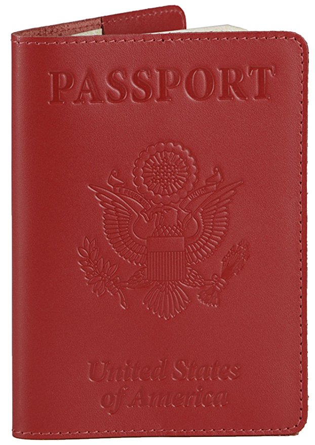 Shvigel Leather Passport Cover - Holder - for Men & Women - Passport Case