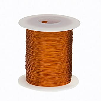 Remington Industries 28H200P.5 28 AWG Magnet Wire, Enameled Copper Wire, 200 Degree, 8 oz, 0.0142" Diameter, 994' Length, Natural