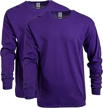 Gildan Adult Heavy Cotton Long Sleeve T-Shirt, Style G5400, 2-Pack