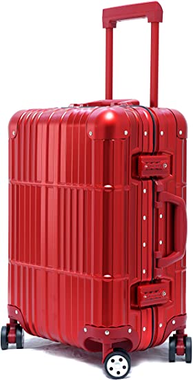 All Aluminum Luggage Luxury Entire Hard Metal Case 20" Carry-On