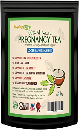 Fertility tea blend for ovulation support as pregnancy aid to get pregnant fast, regulated menstrual cycle and uterus support | Made in USA
