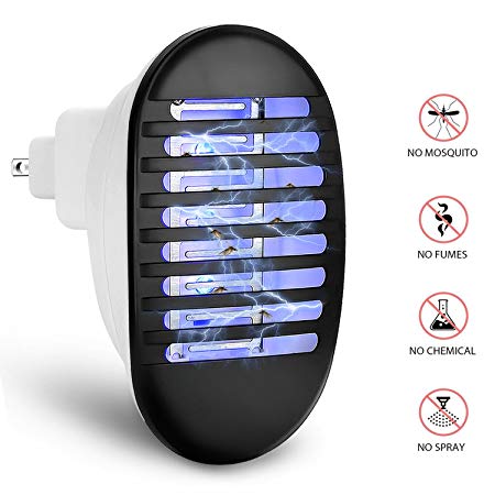 LEDOWP Bug Zapper, [2018 UPGRADED VISON] Mosquito Killer Trap 2 in 1 Indoor Insect Killer Night Lamp with Storge Box for Home Garden Patio Office Store