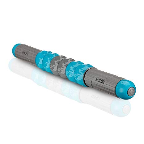 Vertex Vibration Stick Roller | Vibrating Muscle Roller, 6 Independent Spinning Rollers, Lightweight, Portable | Sports Recovery, Deep Tissue Massager, Loosens Tight Muscles | HoMedics