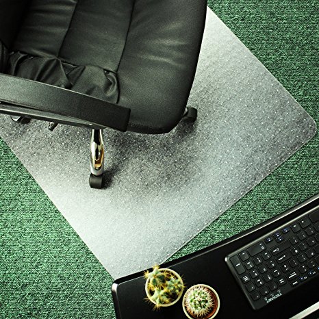 Marvelux 36x48" ECO (Polymer) Rectangular Chair Mat for Low Pile Carpets | Clear | Multiple Sizes