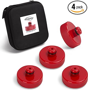 Tesla Jack Pad,Polyurethane Lift Jack Pucks for Tesla Model 3 S X Y，4pcs Jack Pad Accessories with Portable Storage Case for Tesla Vehicle Protects Battery & Chassis Floor Jack