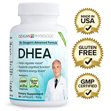 Dr. Dzugan's ADVANCED DHEA Formula :: Gluten Free, GMP Certified! :: 10mg 60 Caps :: Energy, Mood, Cognitive Function