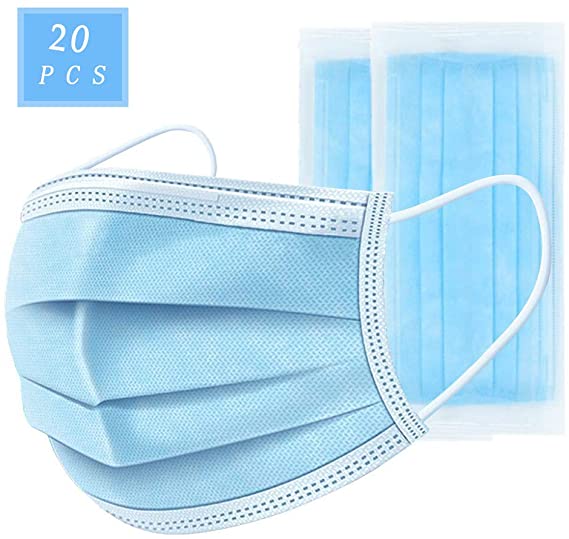 20PC-PM2.5 Mask – 100% Cotton, Washable, Reusable Cloth Masks – Protection from Dust, Pollen, Pet Dander, Other Airborne Irritants
