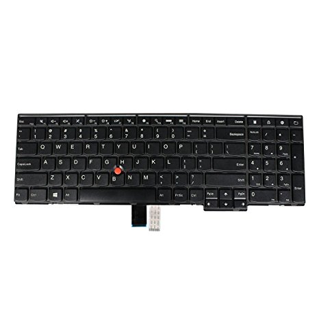 ACOMPATIBLE Replacement Keyboard for Lenovo Thinkpad T540 T540p L540 W540 W541 T550 W550 W550s Laptop (6 Fixing Screws)