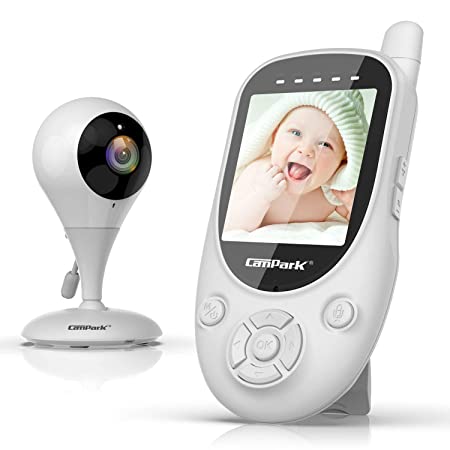 Baby Monitor with Camera, Campark 2.4GHz Night Vision 2-Way Talk Audio Baby Camera, with VOX Mode and Lullabies, Temperature Detection