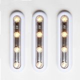 Set of 3 Gemini Stick-On Warm White LED Battery Touch Lights- Batteries Included