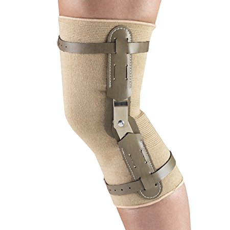 OTC Knee Brace, Hinged Bars, Knit Elastic, X-Large