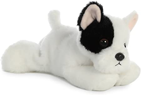 Aurora French Bulldog Pup Mini Flopsie Plush Stuffed Animal 8"