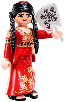 Playmobil Fi?ures Series 6 LOOSE Mini Figure Oriental Woman in Red Dress