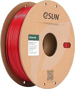 eSUN High Speed PLA  Filament 1.75mm, 3D Printer Filament Speedy PLA Plus for Fast Printing, Dimensional Accuracy  /- 0.03mm, 1KG Spool (2.2 LBS) 3D Printing Filament for 3D Printers, Fire Engine Red