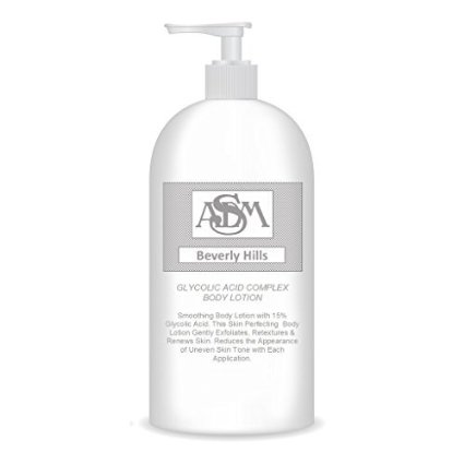 ASDM Beverly Hills Glycolic Acid Complex Body Lotion, 16 Ounce