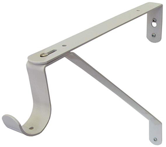 Desunia Adjustable Closet Rod & Shelf Support Bracket - White - Set of 2