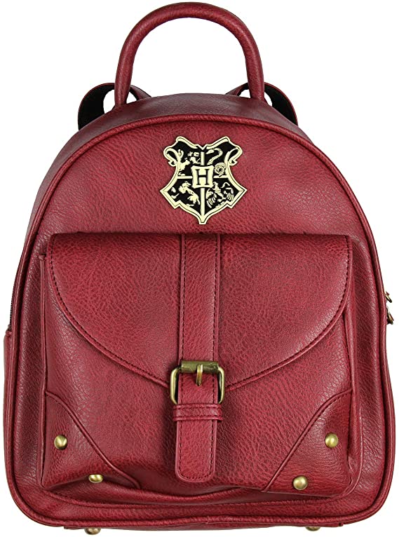 Harry Potter Hogwarts School Crest Faux Leather Mini Backpack