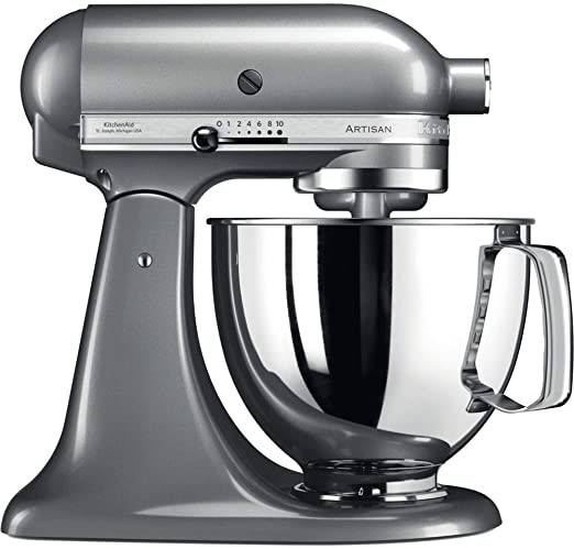 KitchenAid Artisan Stand Mixer (Contour Silver, Stainless Steel, 50/60Hz) 5KSM125BCU